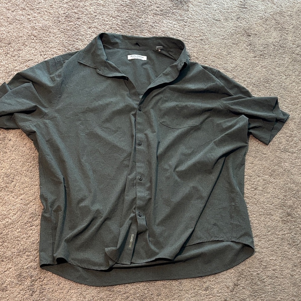 Tommy Bahama Charcoal Gray Shirt